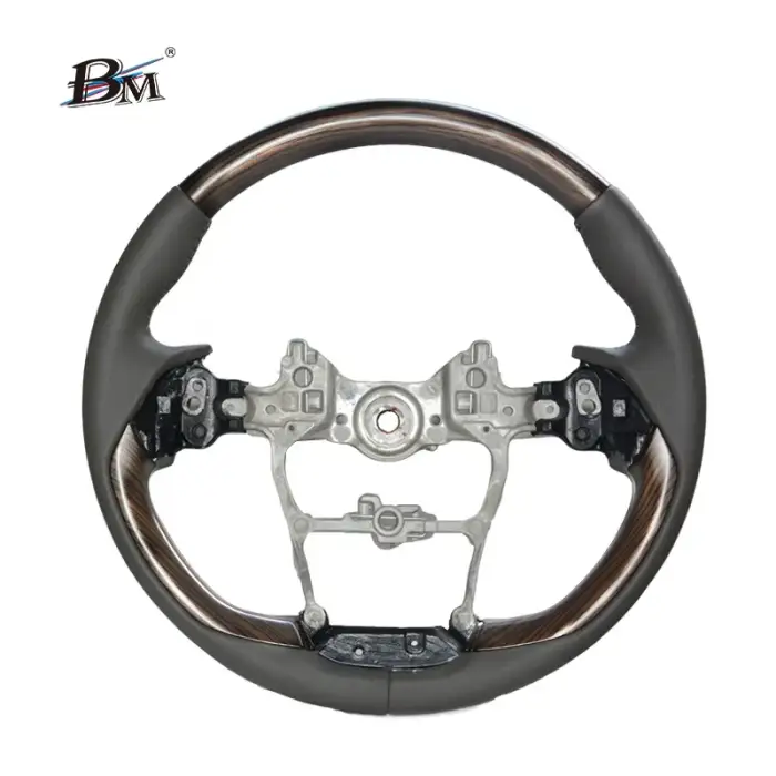 Leather Peach Wood Car Sport Style Car Steering Wheel For Lexus ES NX RX GX LM LS 2008-2015 2016 2017 2018 2019 2020