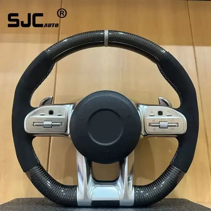 SJC For Mercedes AMG carbon fiber steering wheel assembly modified old model upgraded new aces grade gle mlg500 w212 e260 w176