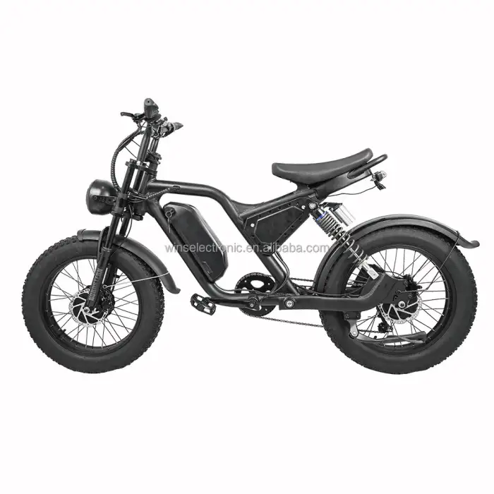 low moq e bike dual suspension 500W 1000W motor disc brake fat tire bicycle aluminum frame 20*4.0 inch electric dirt bike