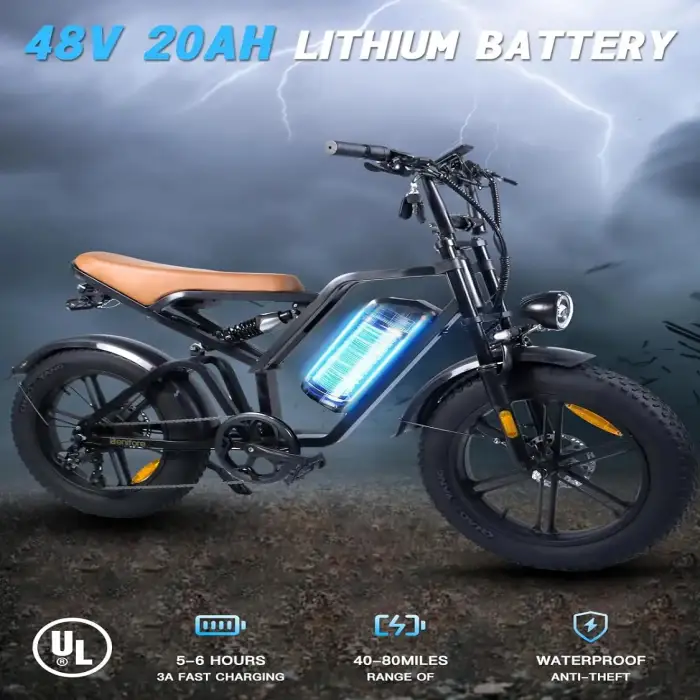 1000W 750W Electric Bicycle Mountain Ebike 48V 15Ah Detachable Lithium Battery 4.0 Fat Tire Ebike Beach Cruiser Bicycle