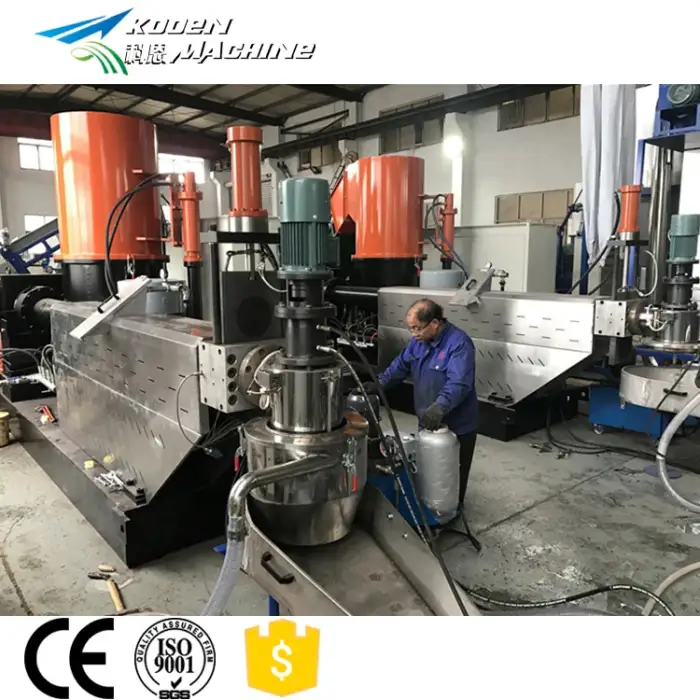 Pe pp pet plastic pellet making machine plastic pellet extruder machine plastic pelletizing machine