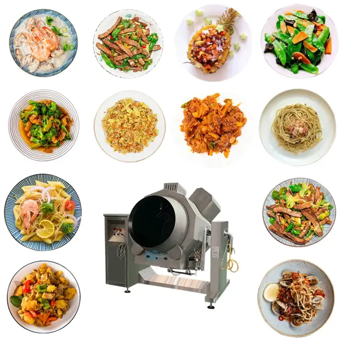 Stainless Steel Food Industrial Cooking Mixer Machine Automatic Central Kitchen Equipment