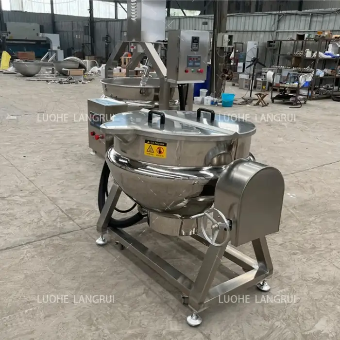 Food Processing Equipment Industrial Cooking Jacketed Kettle Ketchup Mixer Tomato Sauce Making Machine