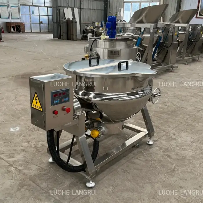 Food Processing Equipment Industrial Cooking Jacketed Kettle Ketchup Mixer Tomato Sauce Making Machine