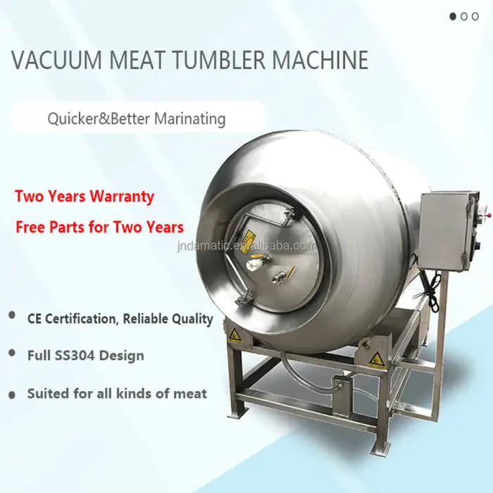 Vacuum Chicken Meat Tumbler Marinated Fleisch Marinieren Machine High Efficiency Industrial Food Tumbler