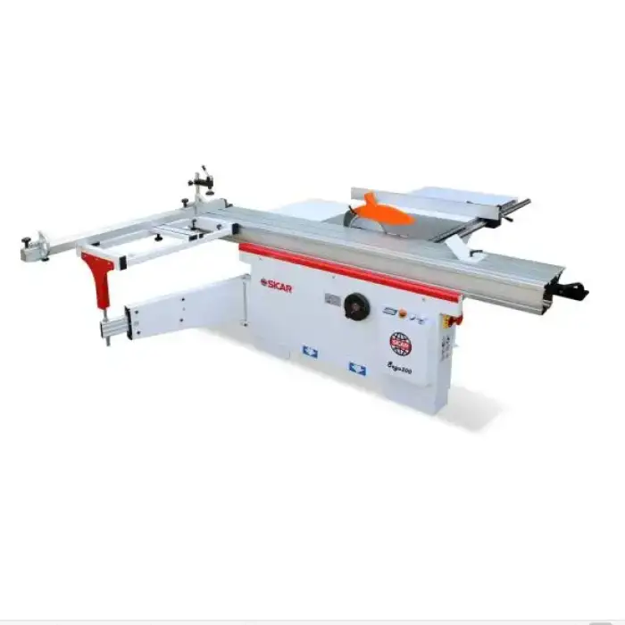 45 degree precision wood cutting slide table saw machine