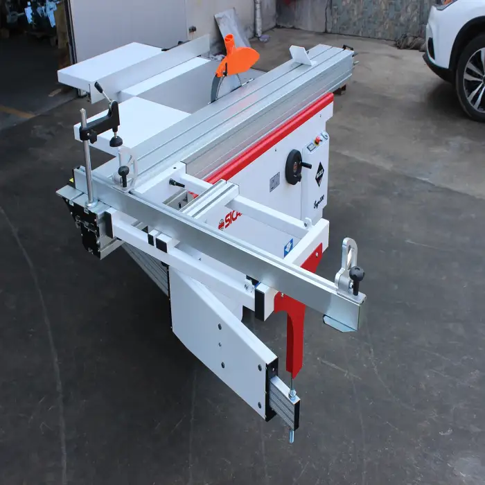 45 degree precision wood cutting slide table saw machine