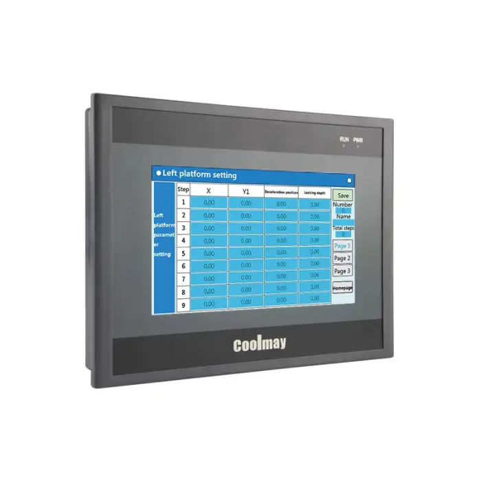 Coolmay 7"TFT PLC EX3G Series Relay and Transistor Mixed Outputs HMI All In One Display Industrial Automation Controller