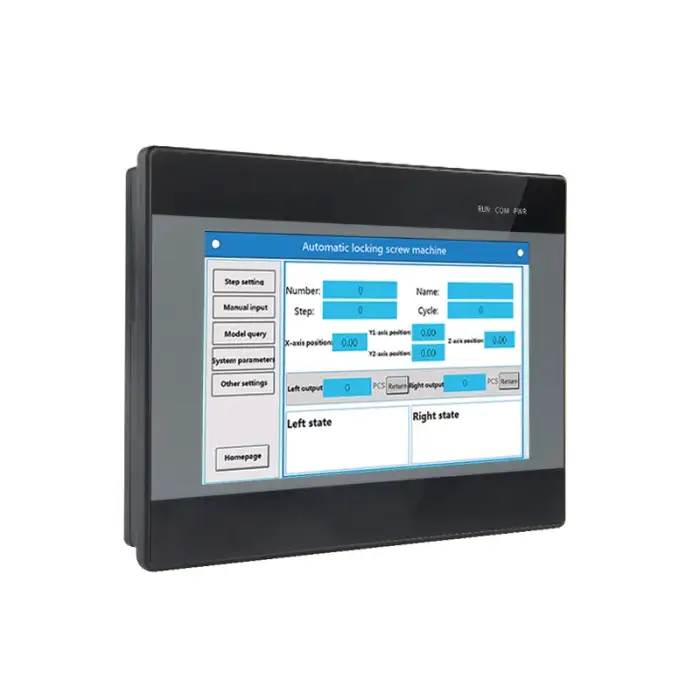 Coolmay 7"TFT PLC EX3G Series Relay and Transistor Mixed Outputs HMI All In One Display Industrial Automation Controller