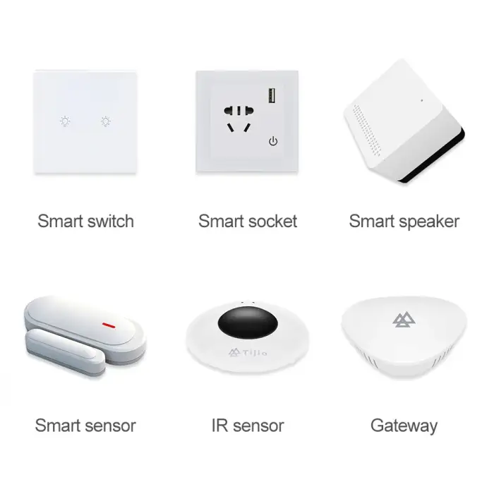 domotica kit Teejoin wifi tuya zigbee smart home automation kit voice control with google alexa