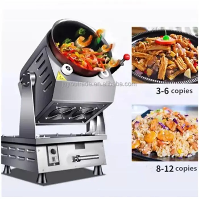 Commercial Non Stick Countertop Rotary Wok Industrial Auto Stir Fry Cooking Robot Wok Cooker Machine