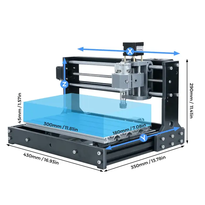 TWOTREES DIY CNC 3018 Pro Engraver Mini CNC Wood Router GRBL Control Wood router