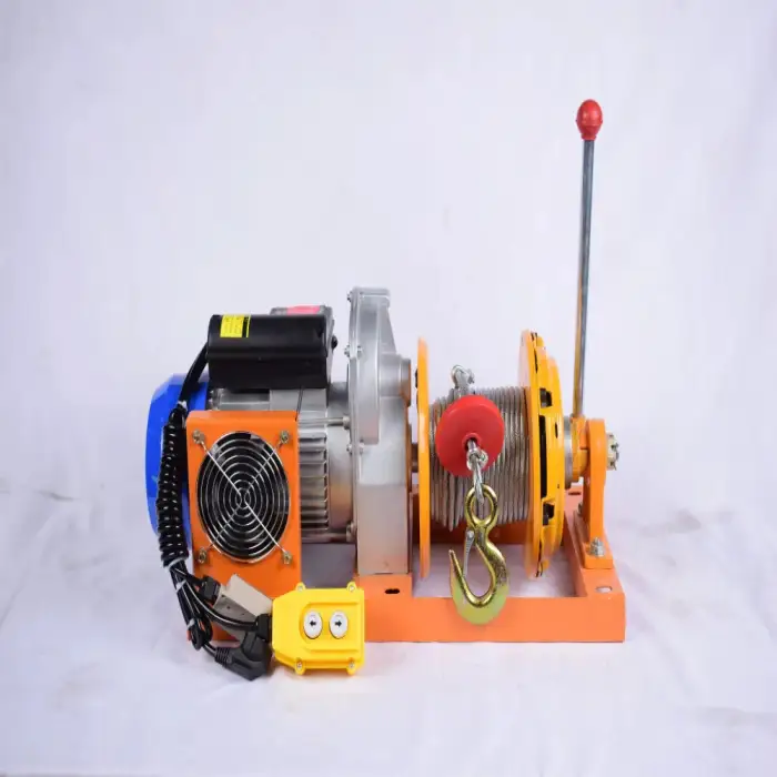 Mini Electric Winch 300kg 500 kg Fast Lifting building Electric Hoist With Clutch