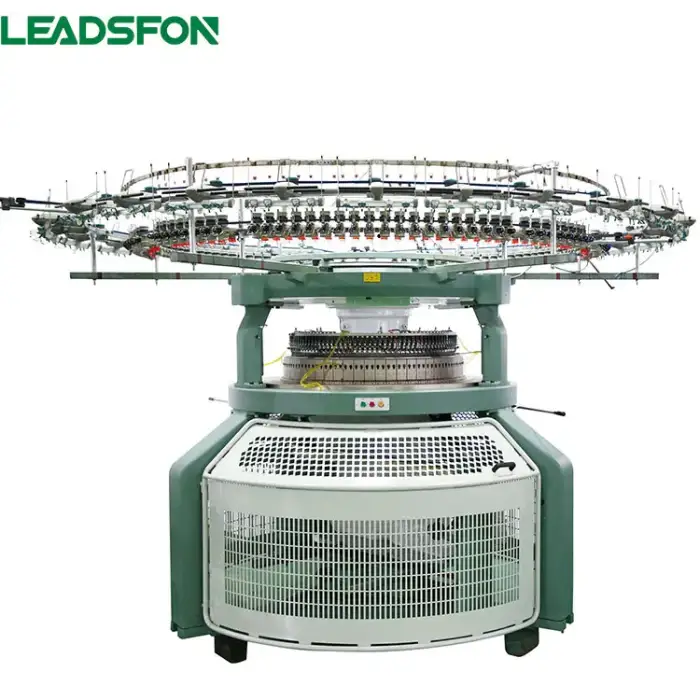 LEADSFON Apparel Textile Machinery Durable Double Jersey Circular Knitting Machines