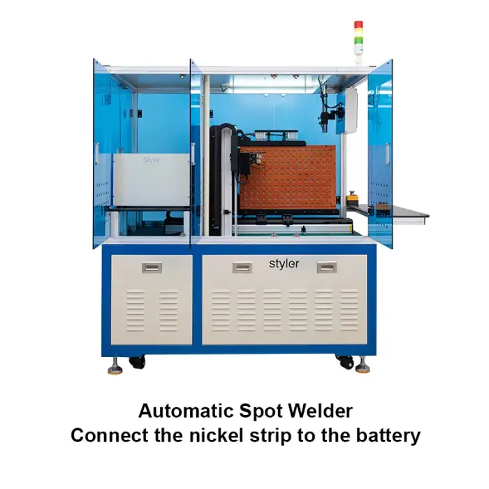 Cylindrical Semi-Automatic Flexible Battery Pack Assembly Line