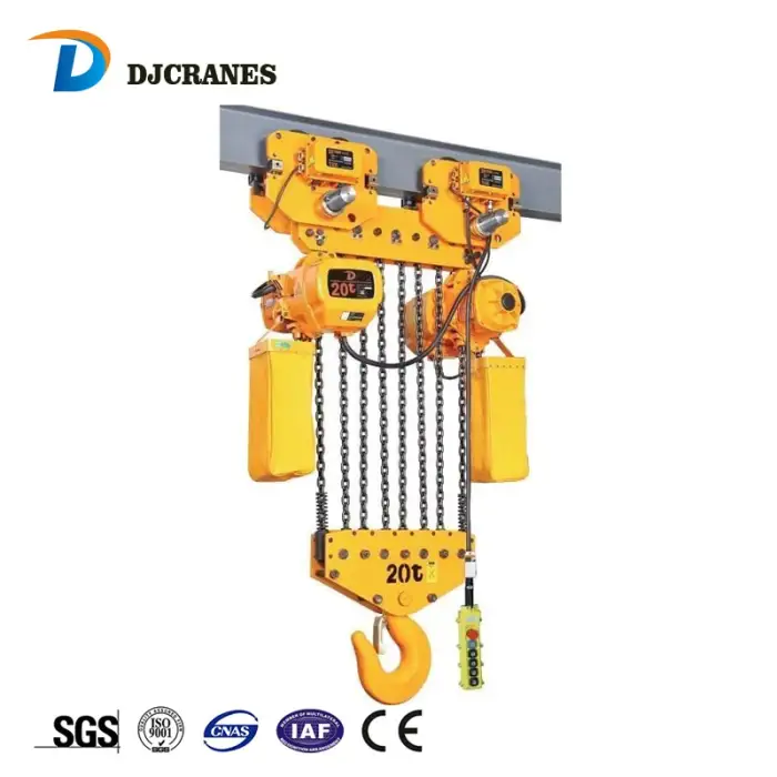 15 ton pulling yale for carry remote control electric chain hoist