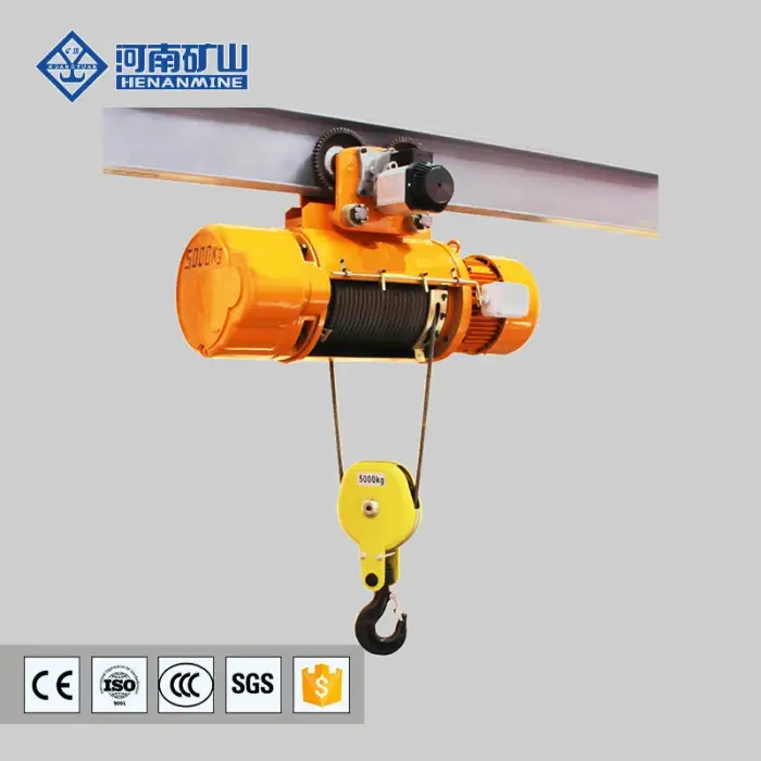 Remote Control electric hoist 3 ton wire rope