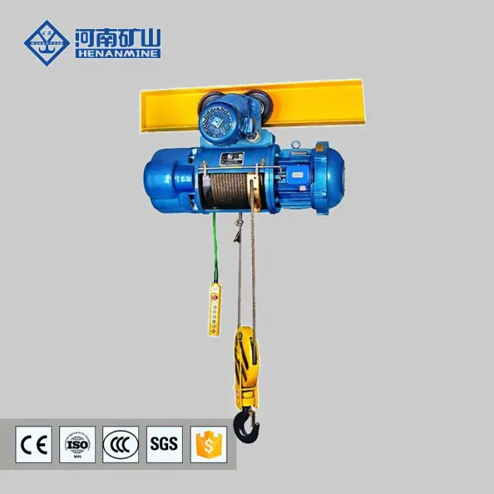 Remote Control electric hoist 3 ton wire rope