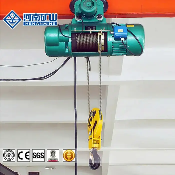 Remote Control electric hoist 3 ton wire rope