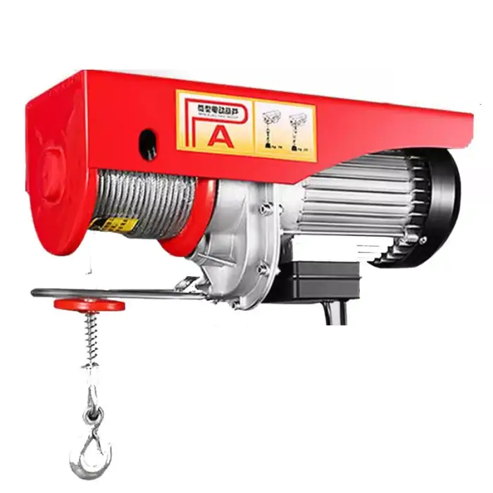 Pa1000 Kg Small Electric Hoist With Wireless Remote Construction Use With Automatic Brake