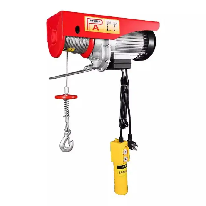 Pa1000 Kg Small Electric Hoist With Wireless Remote Construction Use With Automatic Brake