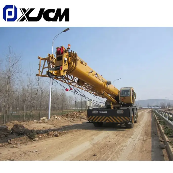 4 Wheels 50 ton RT Series Mobile Construction Hydraulic mounted Terrain Rough  Crane