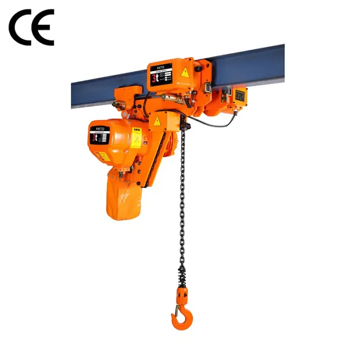 Single Speed 220V 380V 0.5 1 2 3 5 Ton Crane Electric Chain Hoists  Low clearance electric chain hoist