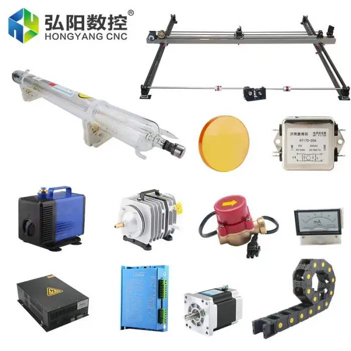 Mechanical Parts Set 900mm*600mm Single Double Head Laser Kits Spare Parts for DIY CO2 Laser 9060 CO2 Machine