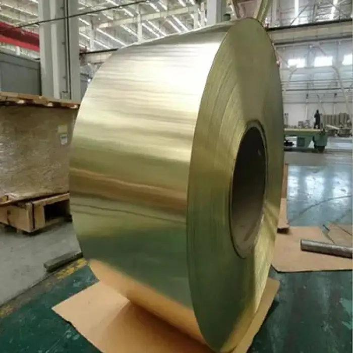 C24000 C26000 Brass Copper Coil 0.9mm Flat Copper Strip For Mechanical Component