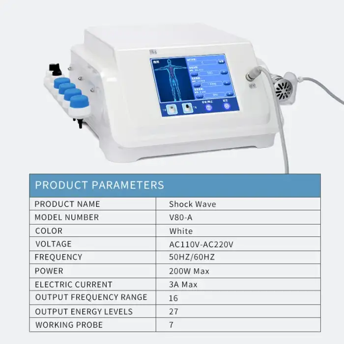 ESWT Physiotherapy shockwave medical equipment pain relief shockwave therapy machine