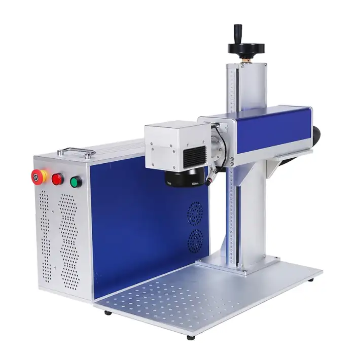 50W 30W Laser Marking Machine for Plastic, Metal, PVC Round Tube Mobile Phone Chargers