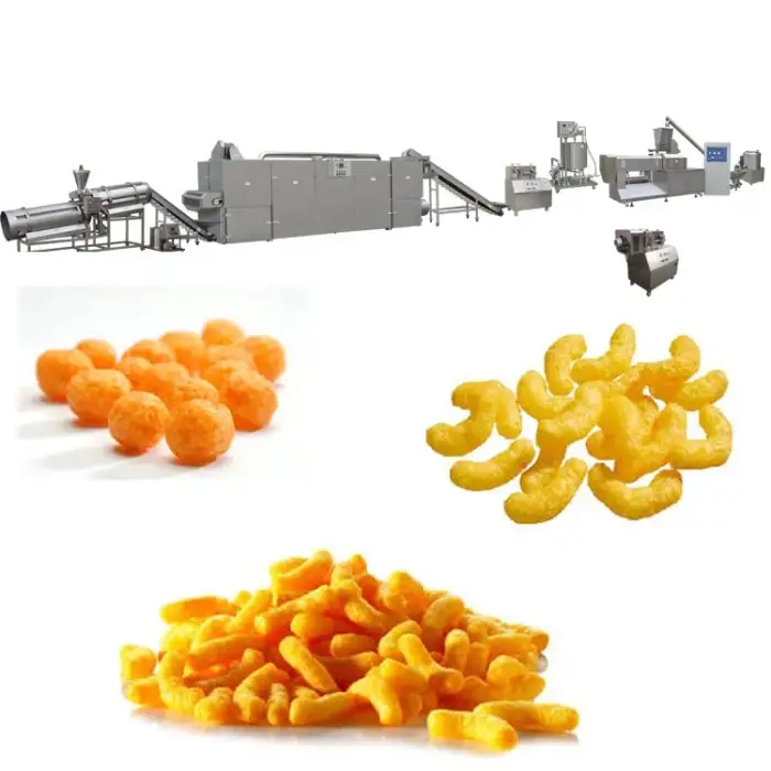 Cheese Puff Ball Snacks Making Machine