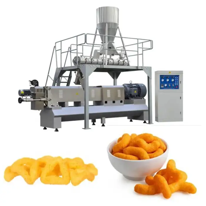 Cheese Puff Ball Snacks Making Machine