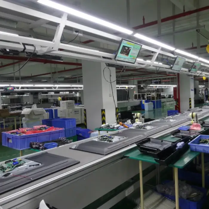 Automatic TV And Mobile Phone Production Assembly Line With Electric Motor