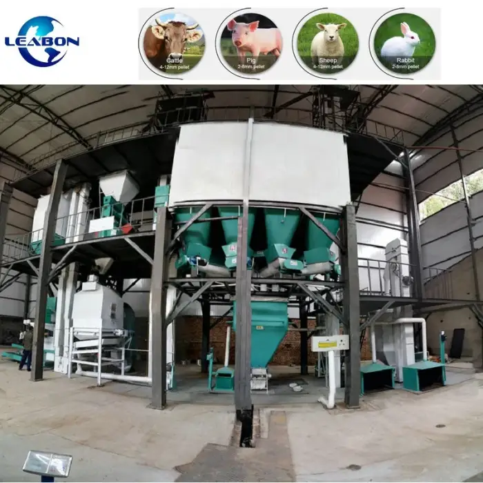 CE 3000kg per hour Poultry Feed Pellet Production Line Chicken Feed Pellet Making Machinery Animal Feed Processing Machine