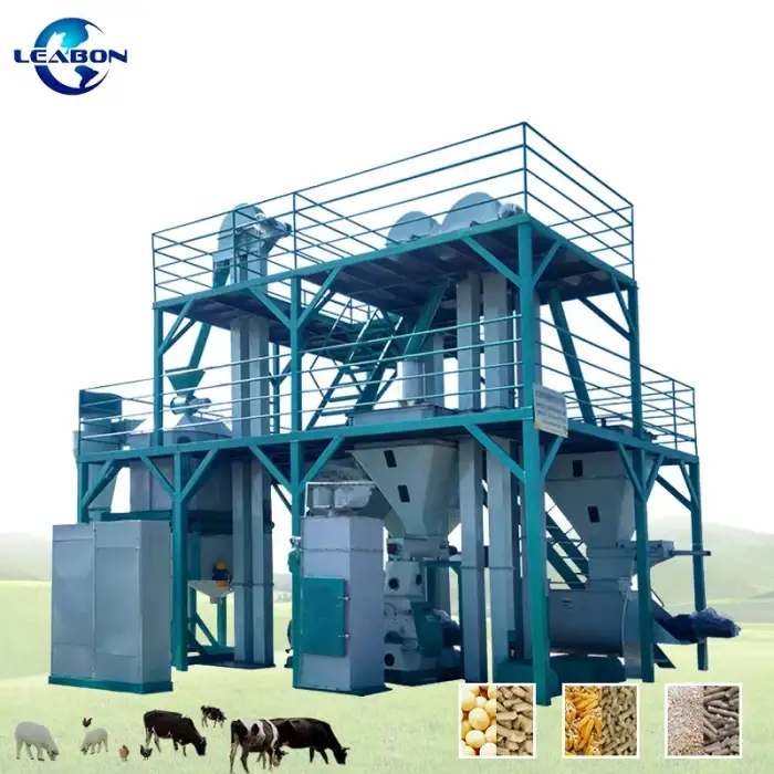 CE 3000kg per hour Poultry Feed Pellet Production Line Chicken Feed Pellet Making Machinery Animal Feed Processing Machine