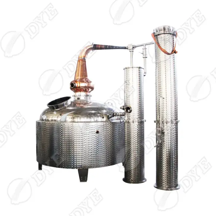 DYE brandy distillery equipment alcohol reflux distiller alembic distillation