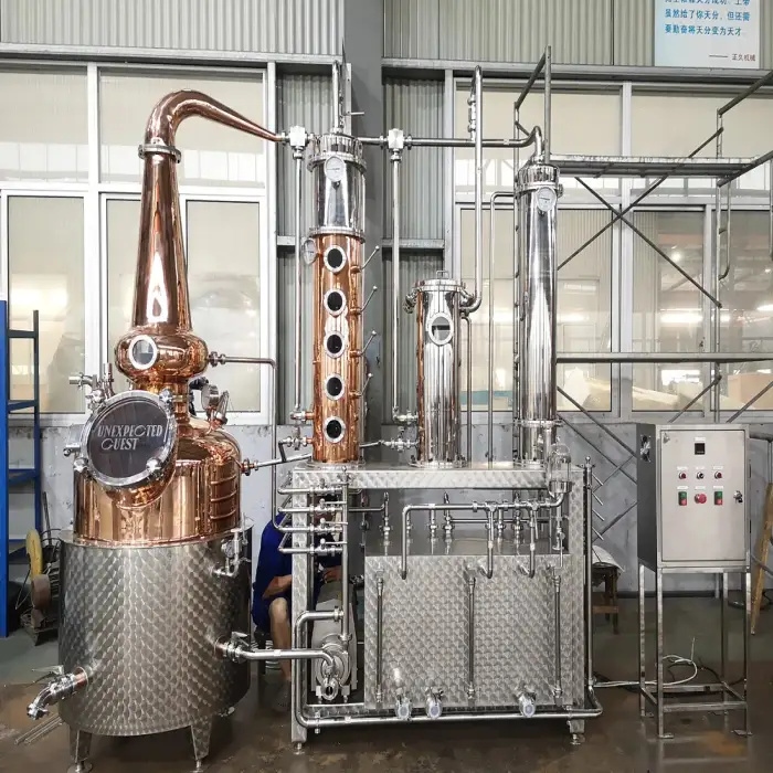 Customizable size copper tank boiler, alcohol distiller system, distillation tank