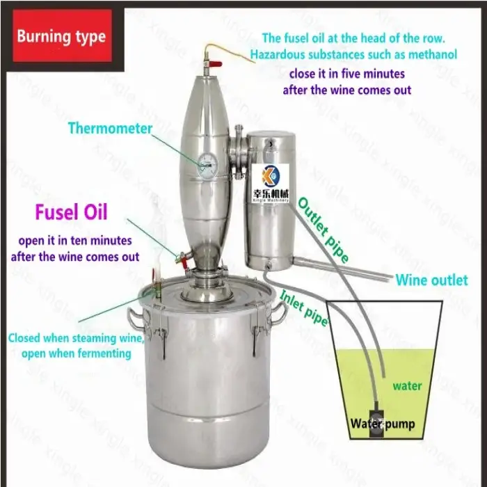 destilator alcohol distillation distilery home alcohol distillers  manufacturers sparkling wine making equipment