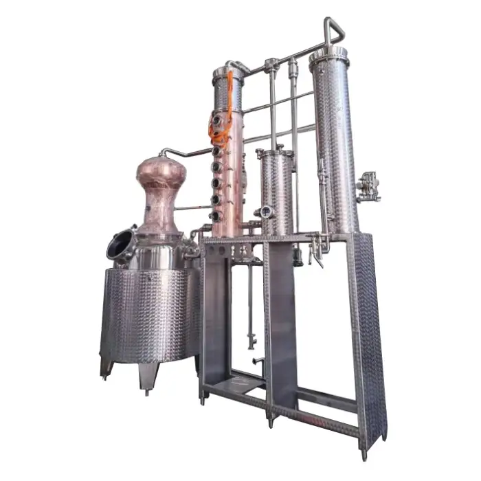 Distillation Column Industrial Distilling Equipment Alcohol Production Line For Rum Whiskey Gin