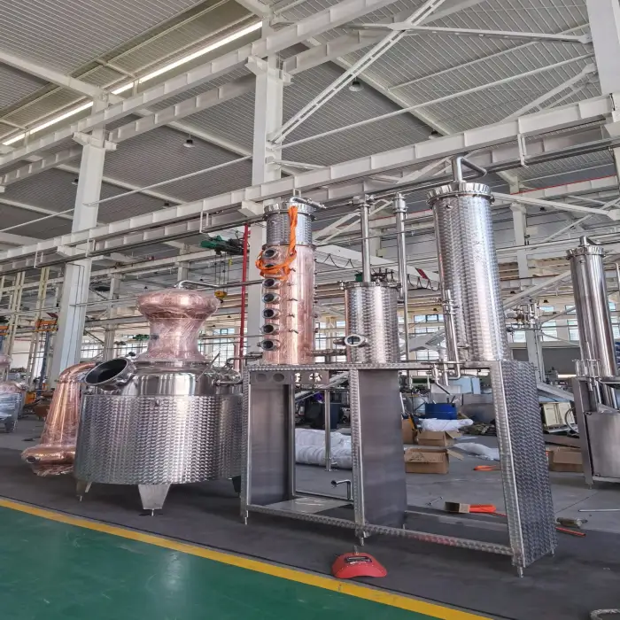 Distillation Column Industrial Distilling Equipment Alcohol Production Line For Rum Whiskey Gin