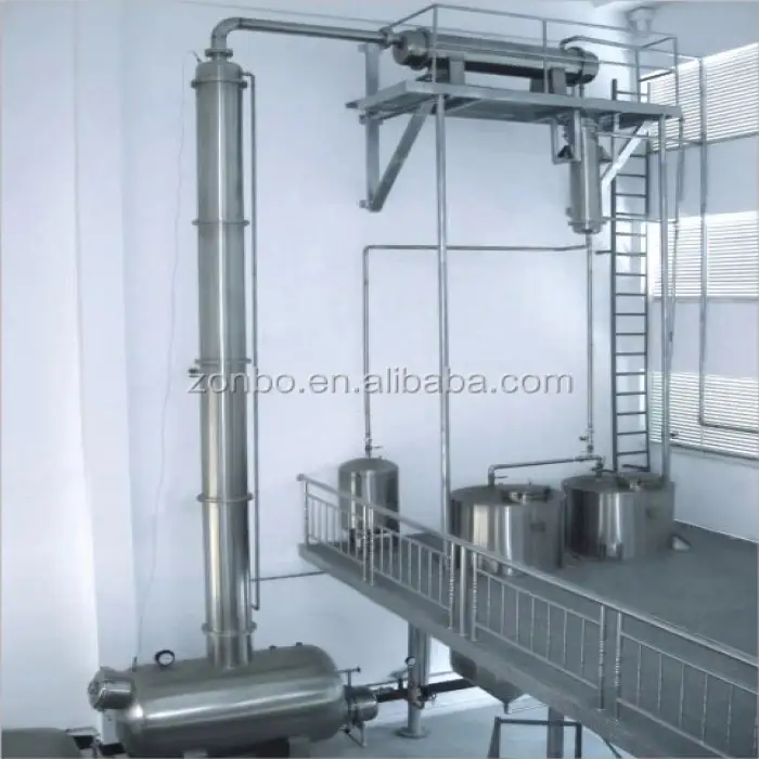 Thin alcohol distill machine for fermenting sugarcane