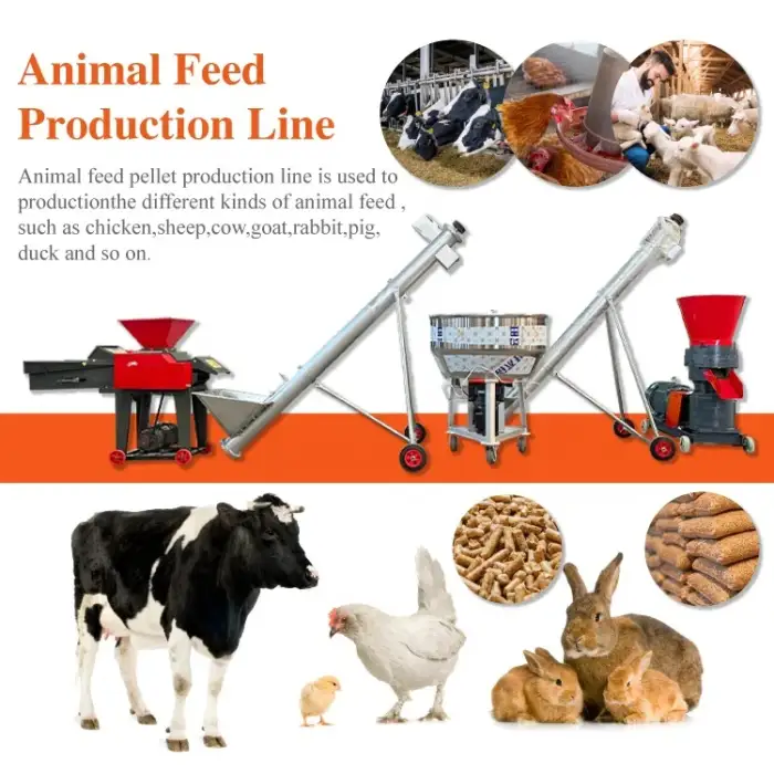 goat farming equipment chicken poultry feed processing machines food machine for animal