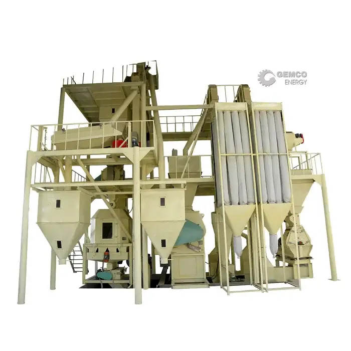 Feed Processing Plant Chicken Poultry Cattle Feed Plant 5 Ton Per Hour Turnkey Automatic Animal Motor Factory Direct Sales GEMCO