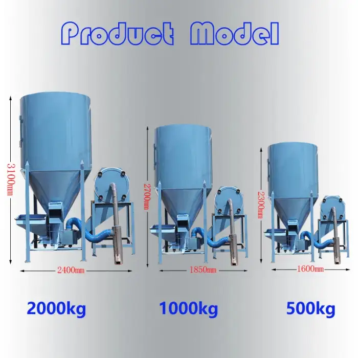 Simple chicken feed making machine feed mix animal food plant poultry feed grinder and mixer for small farm