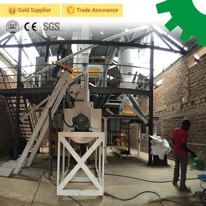 Feed Processing Plant Chicken Poultry Cattle Feed Plant 5 Ton Per Hour Turnkey Automatic Animal Motor Factory Direct Sales GEMCO