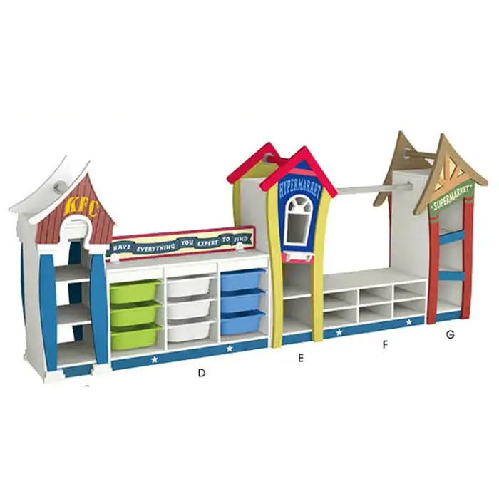 JMQ-G239A Kindergarten preschool kids daycare furniture school bag shelf school facility