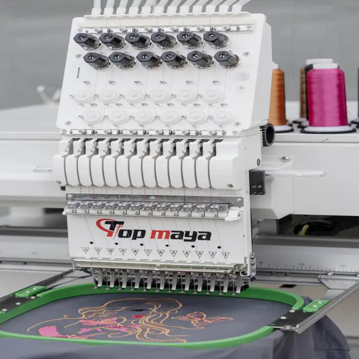 Single Head Computerized Embroidery Machine Industrial T Shirt Embroidery Machines big working area