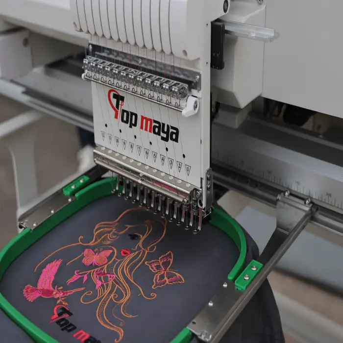 Single Head Computerized Embroidery Machine Industrial T Shirt Embroidery Machines big working area