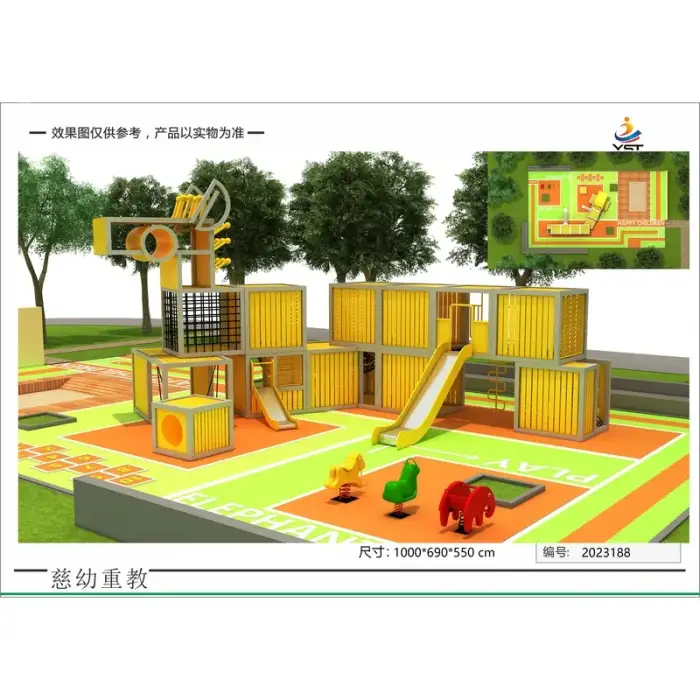 Africa kindergarten school furniture playground kids school slide